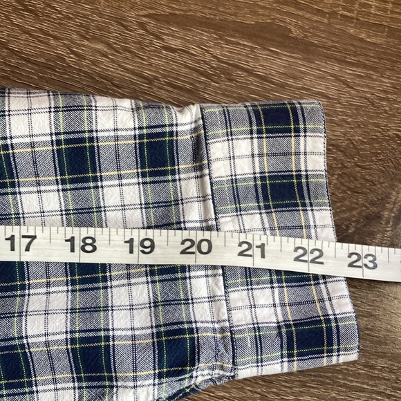 Mens Pre Owned Vintage Sun & River Plaid Button Down Blue & White XXL - Picture 4 of 8
